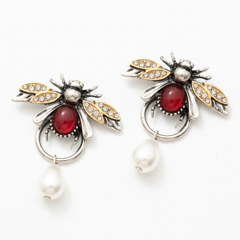 Cleo Vintage Bee Earrings