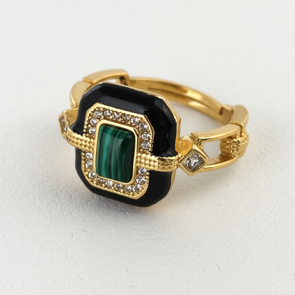 Veda Heirloom Malachite Ring