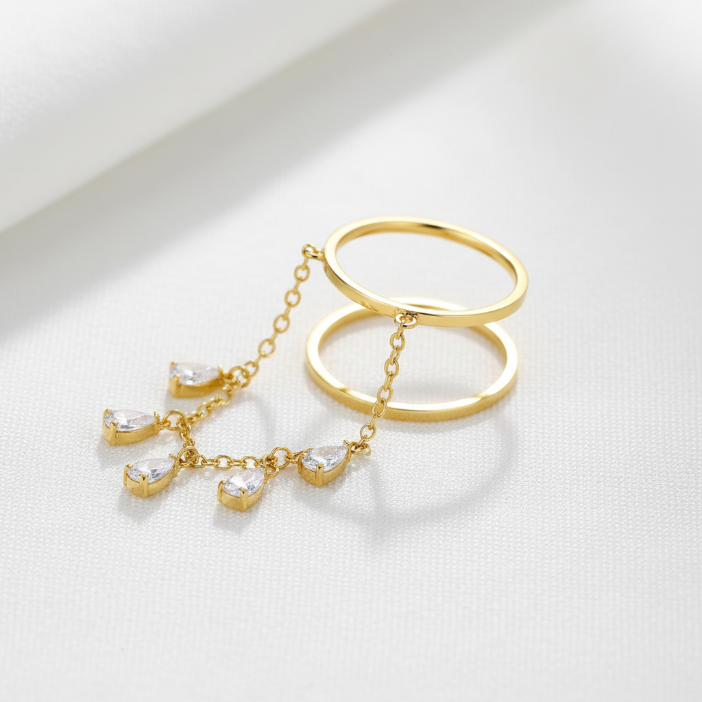 Leony Double Band Ring