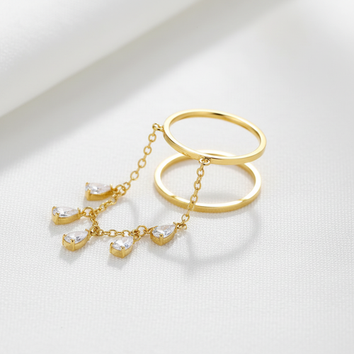 Leony Double Band Ring