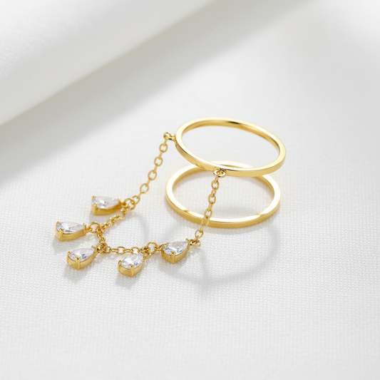 Leony Double Band Ring