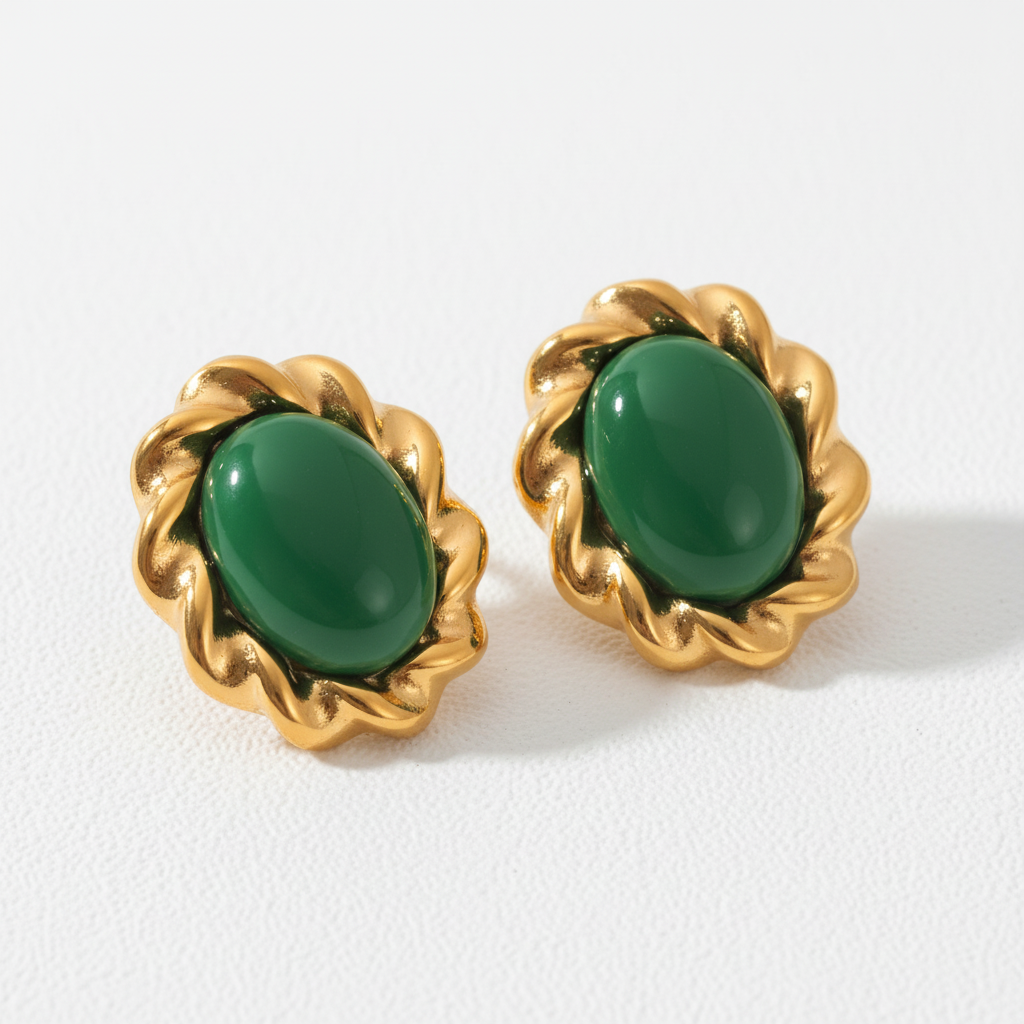 Vesper Vintage Stud Earrings