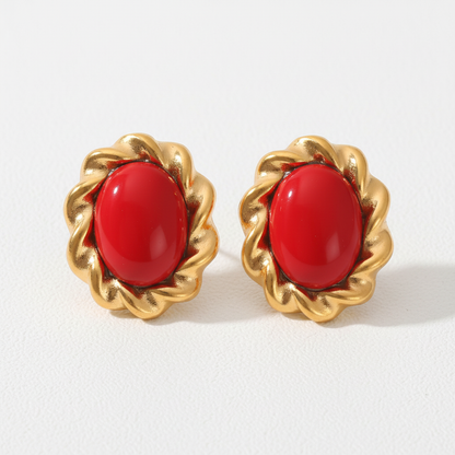 Vesper Vintage Stud Earrings