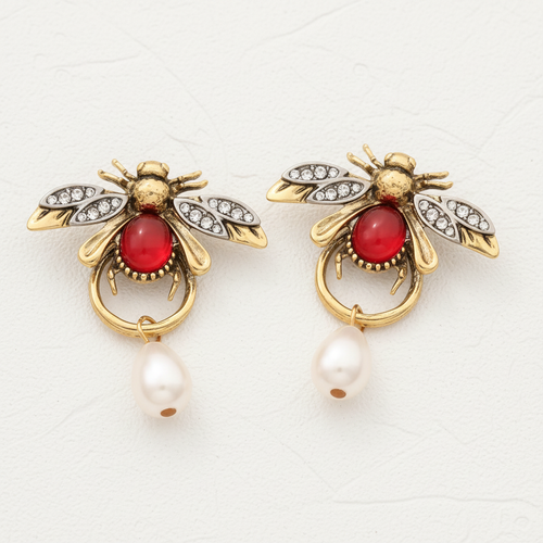 Cleo Vintage Bee Earrings