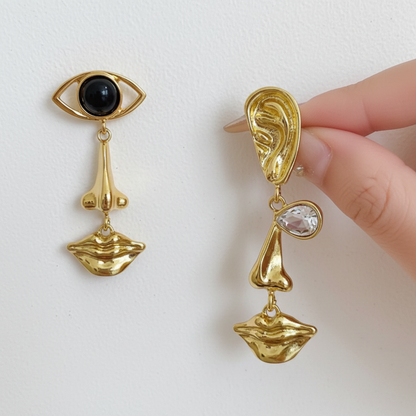 Muse Vintage Face Drop Earrings