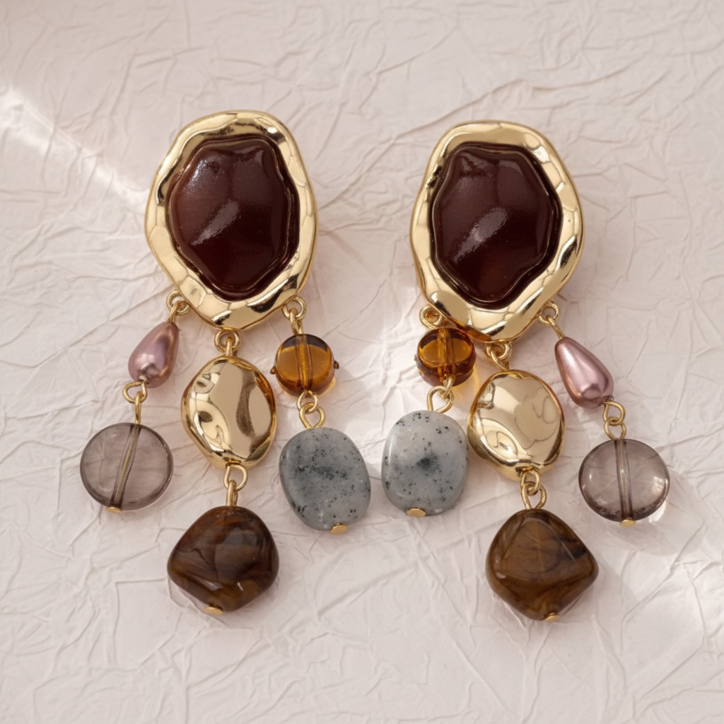 Nila Heirloom Stone Earrings