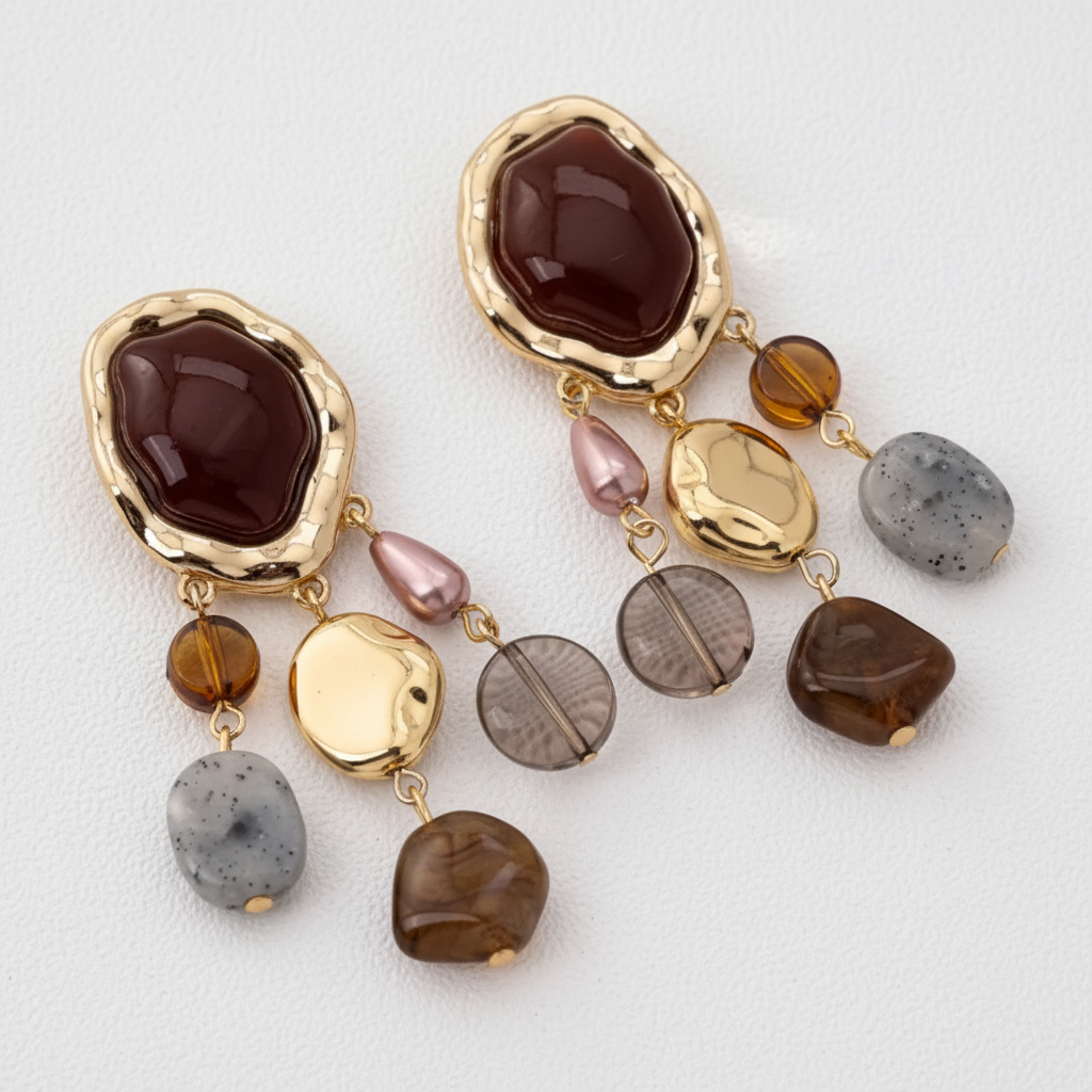 Nila Heirloom Stone Earrings
