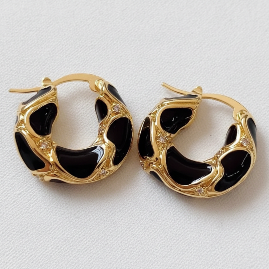 Lina Vintage Stone Drop Earring