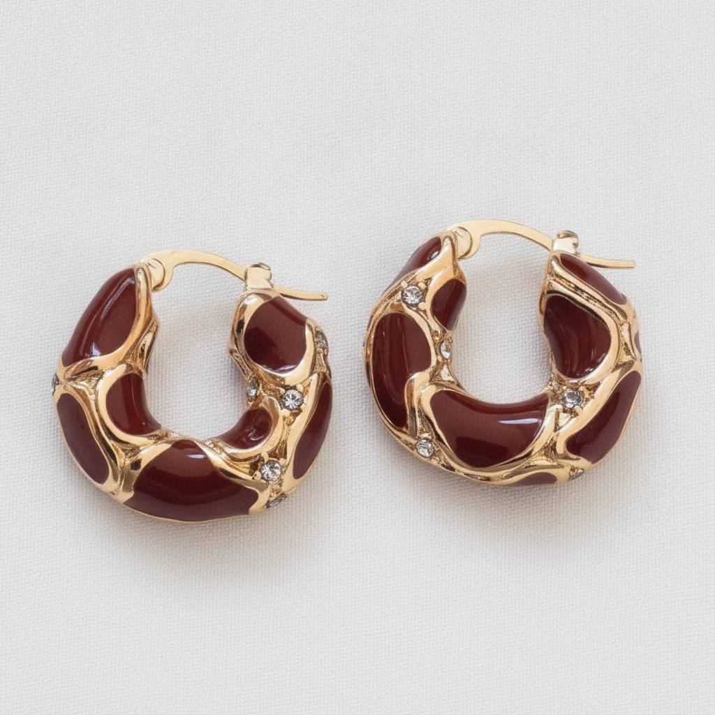 Lina Vintage Stone Drop Earring