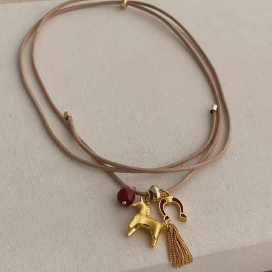 Kora Horse Charm Necklace