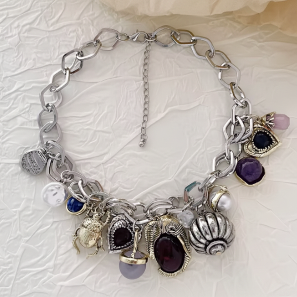 Sable Vintage Charm Necklace
