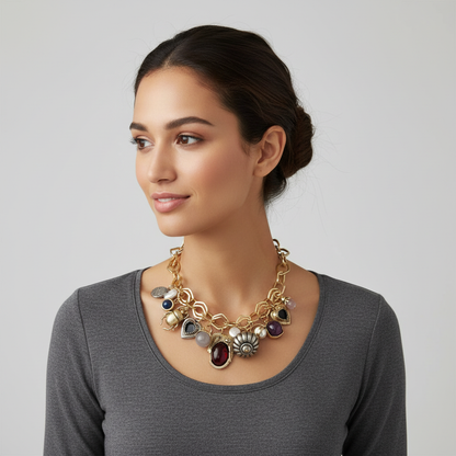 Sable Vintage Charm Necklace
