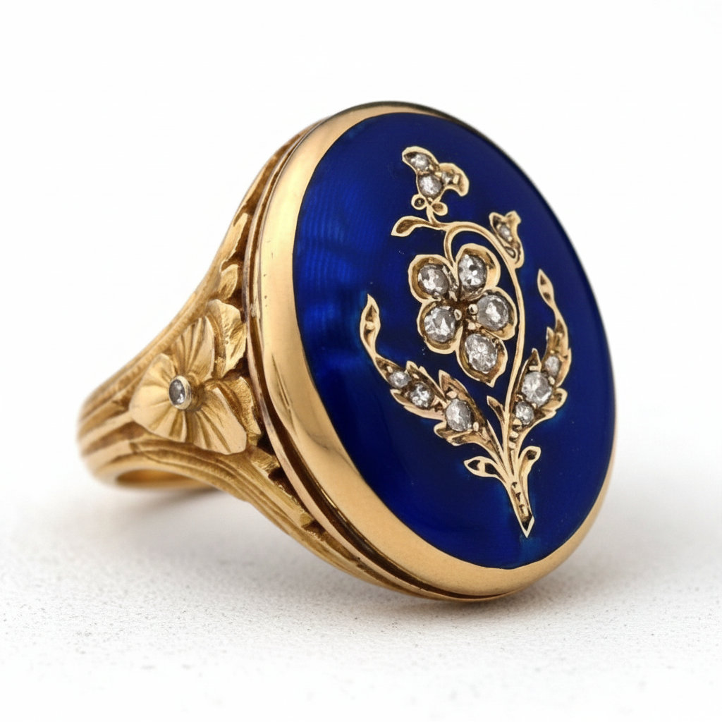 Nyra Heirloom Blue Ring