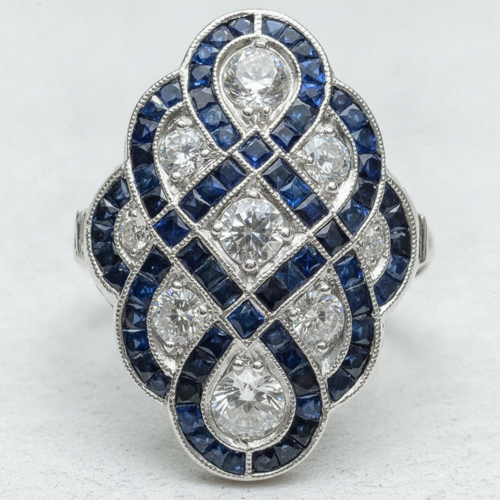 Nyra Heirloom Blue Ring