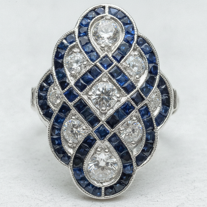 Nyra Heirloom Blue Ring