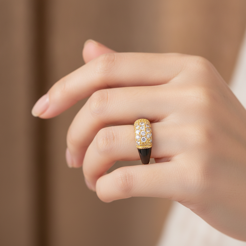 Elia Vintage Crystal Ring