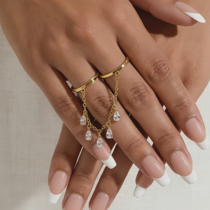 Leony Double Band Ring